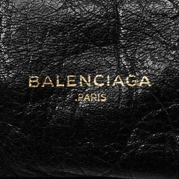 Balenciaga Black Leather Arena Drawstring Backpack Bag - Picture 10 of 10